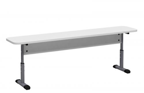 Лава без спинки 2-місна, плоскоовальна труба, з покриттям HPL БРІК